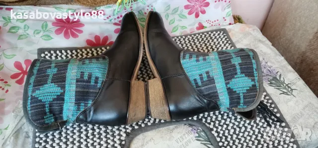 Боти Естествена кожа 40.5н., снимка 8 - Дамски ботуши - 48043346