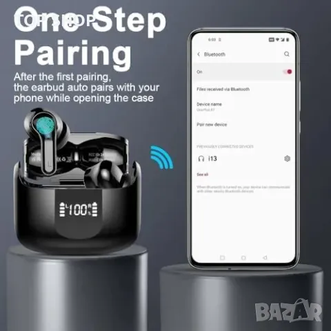 Нови Bluetooth 5.3 безжични слушалки с шумопотискане и дълбок бас, снимка 7 - Bluetooth слушалки - 49249557