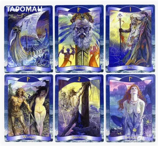 Оракул с руни- Runes Oracle Tarot Cards, снимка 6 - Карти за игра - 48244496