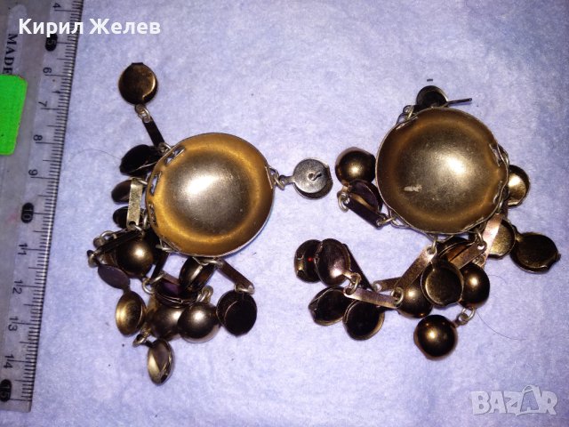 ЗЛАТИСТИ АРТИСТИЧНИ МЕСИНГОВИ ВИНТИДЖ АРТ ОБЕЦИ 38717 , снимка 4 - Обеци - 41761501