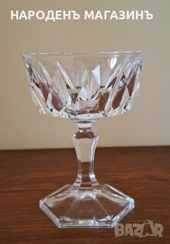 D'ARQUES - Френски кристал сервиз чаши кристални за десерти мелба сладолед шампанско 10 броя , снимка 8 - Други ценни предмети - 53701830