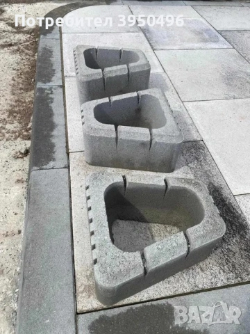 Кашпа Triflor Semmelrock, цвят сив и кафяв, снимка 2 - Строителни материали - 53045036