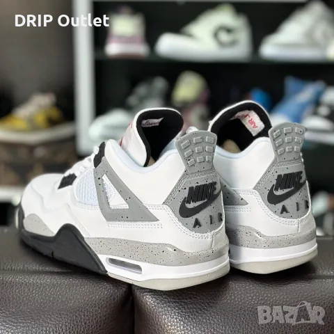 !НОВИ! Jordan 4 Retro | White Cement | + КУТИЯ, снимка 3 - Маратонки - 54168180