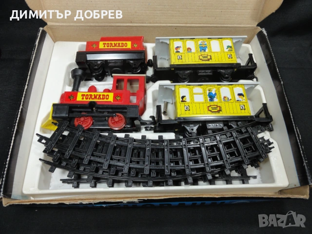 СТАРА РЕТРО СОЦ ГДР DDR МЕХАНИЧНА ИГРАЧКА ВЛАКЧЕ TORNADO, снимка 2 - Колекции - 53281954