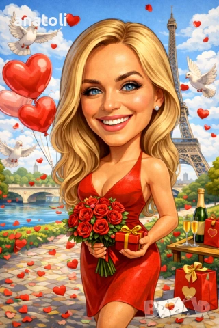 Карикатура, снимка 3 - Картини - 53412695