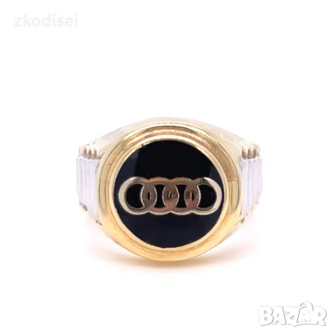 Златен мъжки пръстен 5,28гр. размер:67 14кр. проба:585 модел:4104-4