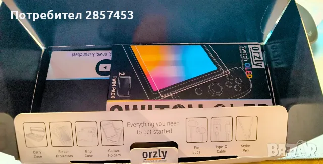 Orzly Essential Pack за Nintendo Switch OLED – пълен комплект аксесоари, снимка 2 - Аксесоари - 56109324
