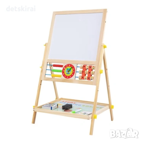 Дървена магнитна дъска с буквите на българската азбука - 66 см., снимка 4 - Рисуване и оцветяване - 53832646