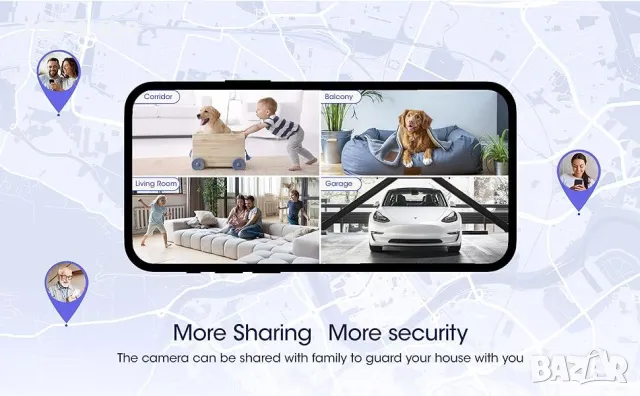 Xbro ONE комплект 2 бр камери-  бебефон, снимка 11 - IP камери - 49157064