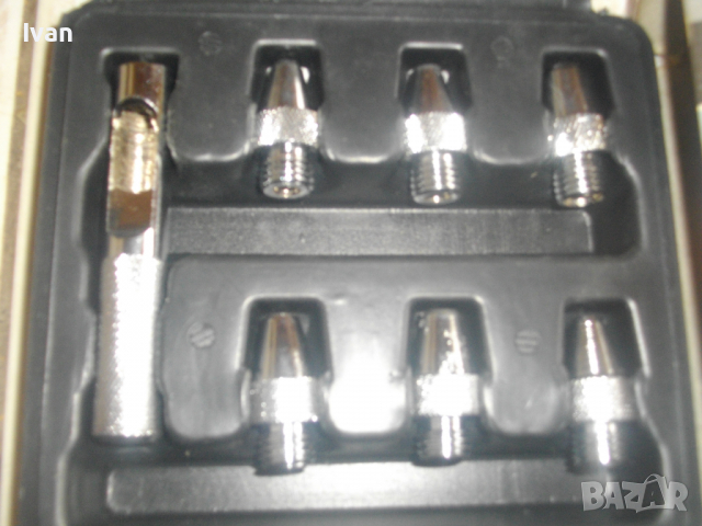 Нов Немски Комплект 7 бр. Сменяеми Замби-5-8 мм-За Отвори-От Хром-Карбон, снимка 10 - Други инструменти - 36477465