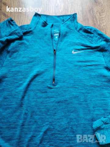 Nike Maillot Element Sphere 1/2 Zip - мъжка термо блуза КАТО НОВА ХЛ, снимка 6 - Блузи - 52828785