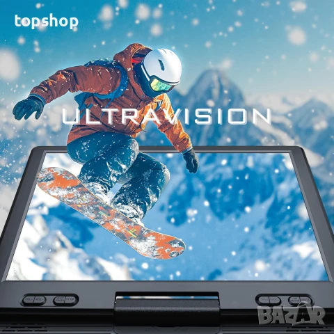 НОВ, ТЕСТВАН MYDASH MP10A преносим DVD плейър 10,1" черен, Пълен комплект, снимка 12 - Плейъри, домашно кино, прожектори - 50557462