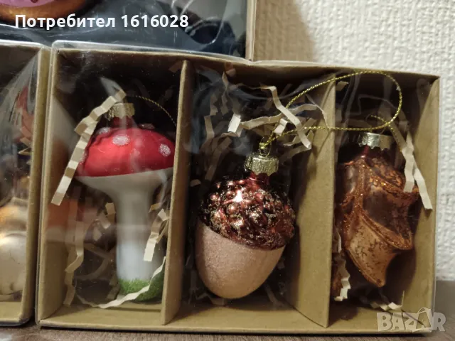 Красиви стъклени играчки за елха., снимка 17 - Декорация за дома - 47816529