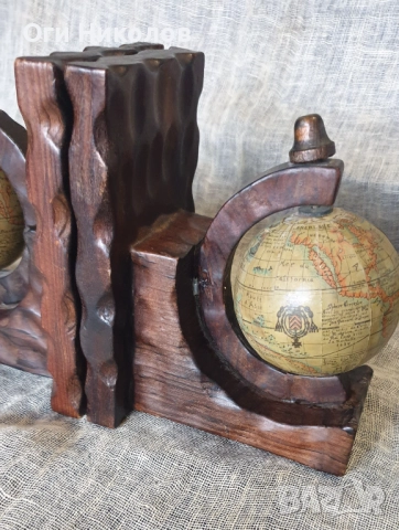Ефектни стопери за книги ,С два въртящи се глобуса, снимка 7 - Антикварни и старинни предмети - 52219217