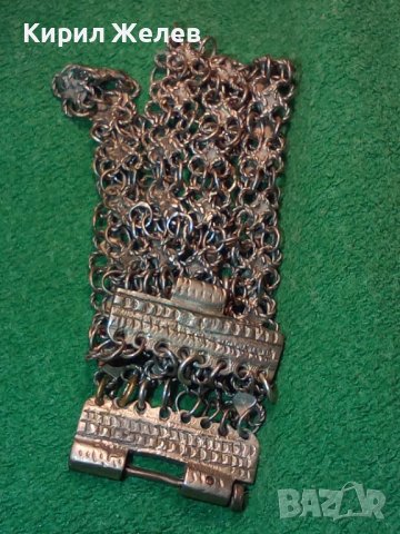 18 ВЕК ВЪЗРОЖДЕНСКА СРЕБЪРНА САЧАНЕНА ГРИВНА РЪЧНА ИЗРАБОТКА СТАРИННА ПЛЕТКА с ЩИФТ НАКИТ БИЖУ 17644, снимка 3 - Антикварни и старинни предмети - 33215654