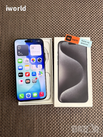 КАТО НОВ❗️512GB❗️ iPhone 15 Pro MAX Лизинг от 60лв/м BLACK Titanium 96%, снимка 12 - Apple iPhone - 52614060