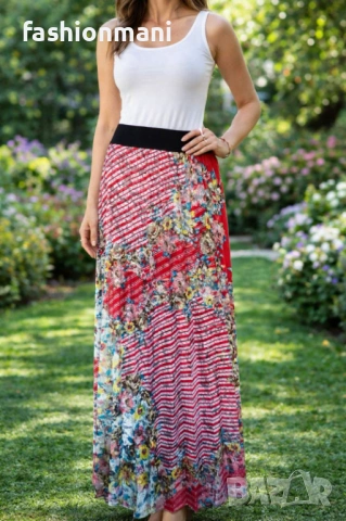 Дълга пола солей - код 548, снимка 1