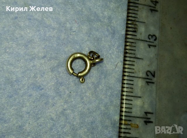 СТАРА СРЕБЪРНА ЗАКОПЧАЛКА КАРАБИНКА За ГРИВНИЧКА КОЛИЕ ВЕРИЖКА СРЕБРО 925 - За ЧАСТИ РЕМОНТ 38811, снимка 5 - Бижутерийни комплекти - 42426729