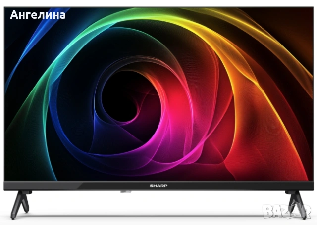  Телевизор, Sharp 24HA1205E, 24" LED HD 1366x768 Frameless, 100 000:1, DVB-T/T2/C/S/S2, Active Motio, снимка 3 - Телевизори - 53282476