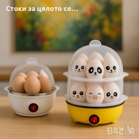Яйцеварка с пара и таймер за 7/14 яйца