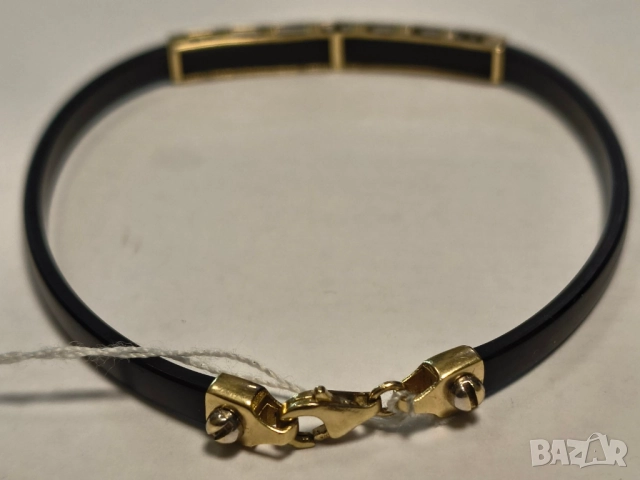 Златна мъжка гривна, снимка 4 - Гривни - 51597075