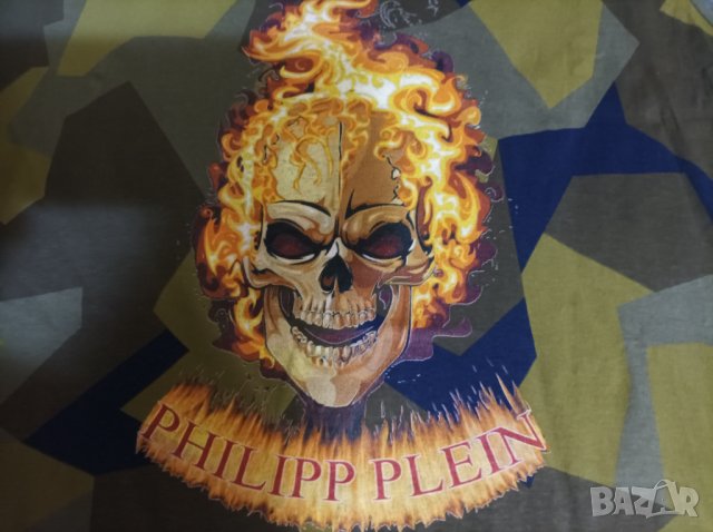 "Philipp Plein" тениска  3 - 4 XL  голям размер потник 