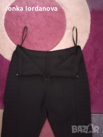 Черен бандажен панталон, номер 29-30, снимка 3 - Панталони - 39861091