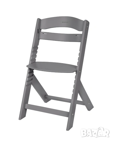 Дървен стол за храненe Nordy Dark Grey С БЕЗПЛАТНА ДОСТАВКА , снимка 9 - Столчета за хранене - 53565010