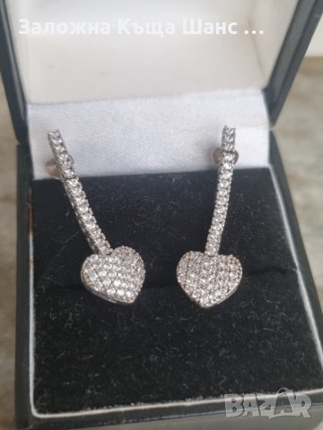 Сребърни обеци 925 проба , снимка 5 - Обеци - 41922546