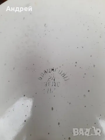 Стар емайлиран тиган #4, снимка 6 - Други ценни предмети - 49678545