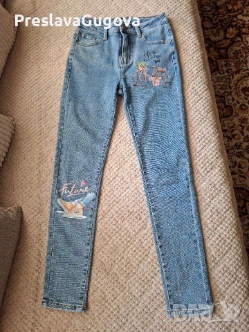 Дамски дънки изключително малък размер