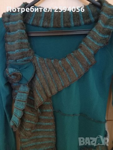 Елегантна плетена блуза, снимка 2 - Блузи с дълъг ръкав и пуловери - 34623600