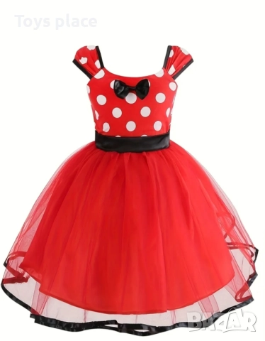 4/5г. Нова красива празнична рокля Мини Маус Minnie mouse + подарък диадема