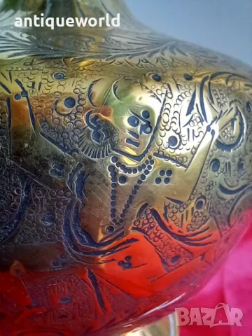 Стар Персийси Съд , Кана  с Позлата, снимка 4 - Антикварни и старинни предмети - 49219211