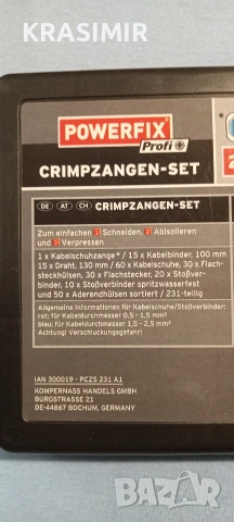 Клещи за КРИМПВАНЕ- POWERFIX , снимка 3 - Клещи - 53809594
