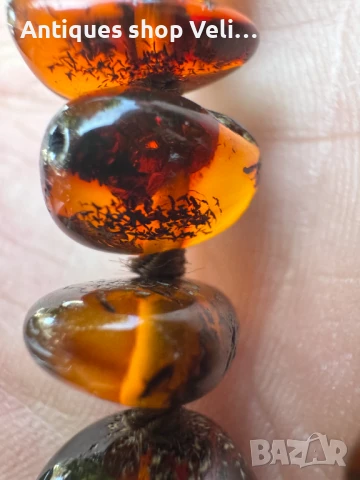 Кехлибарено колие №7054, снимка 7 - Колиета, медальони, синджири - 50694205