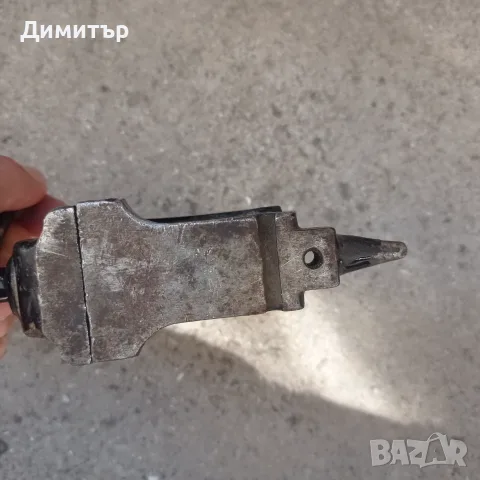 Антиварно часовникарско / бижутерско менгеме с мини наковалня, СССР, снимка 2 - Антикварни и старинни предмети - 55835200