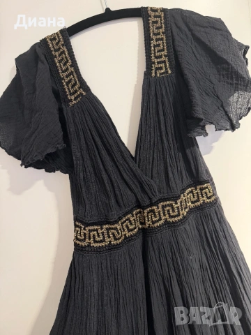 Черна дълга рокля, снимка 3 - Рокли - 53133204