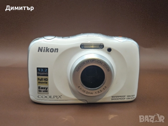 Nikon Coolpix w100 waterproof дигитална фото камера с батерия водоустойчива, снимка 7 - Камери - 52047273