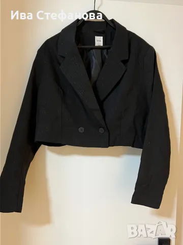 Ново черно парти официално сако блейзер делови класически модел 