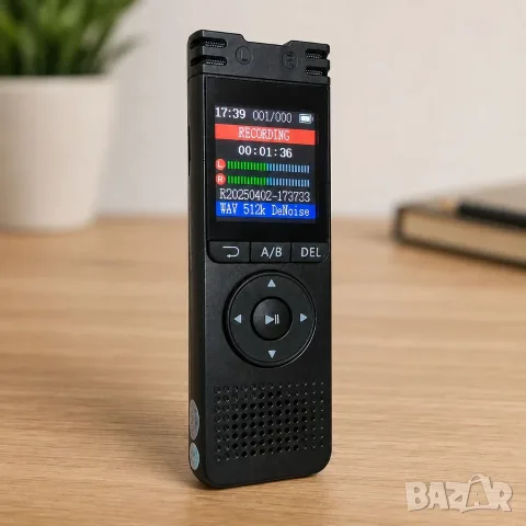 32gb диктофон Aудио рекордер MP3 плейър подслушвател 50 часа запис, снимка 3 - MP3 и MP4 плеъри - 49723345