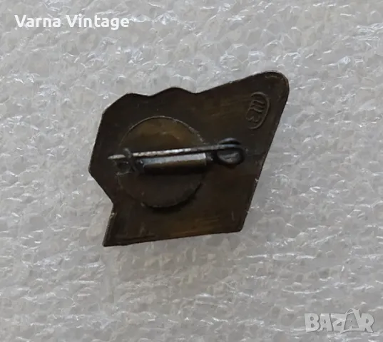 Значка "Световен младежки фестивал 1961". СССР. бронз. емайл., снимка 3 - Колекции - 48128147