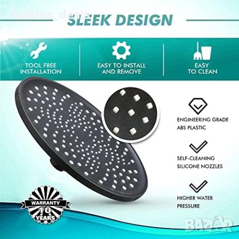 Нов кръгъл душ с дъждовен ефект / Регулируема въртяща то/ Регулируема въртяща се глава Баня Дом Спа, снимка 6 - Други стоки за дома - 41229967