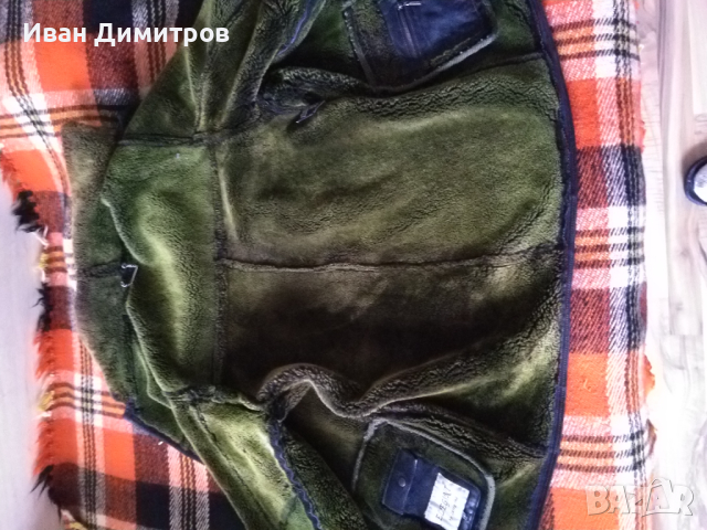 Мъжки кожух за едър мъж XXL син цвят, снимка 5 - Якета - 44678854