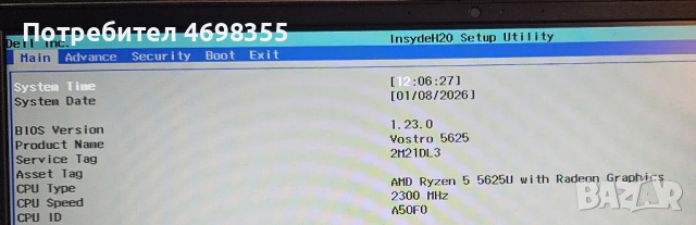 Dell Vostro 5625, снимка 8 - Лаптопи за дома - 53032602