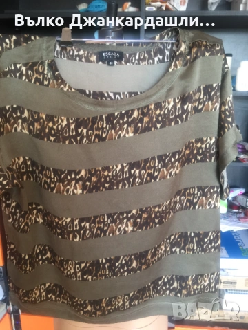 Копринена блуза Escada Sport, размер M/L, снимка 6 - Тениски - 53150754