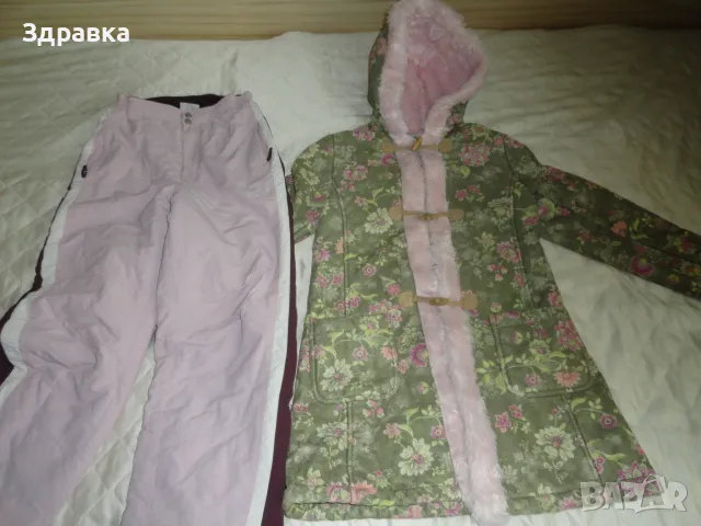 Уникален зимен дизайнерски кожух за момиче до 152см ръст, снимка 5 - Детски якета и елеци - 48490035