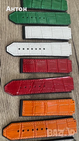 Продавам нови HUBLOT каишки от висококачествен каучук' и закопчаване (пеперуда), снимка 12 - Мъжки - 51145460