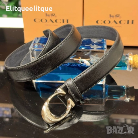 колани от естествена кожа в кутия coach, снимка 2 - Колани - 52240843