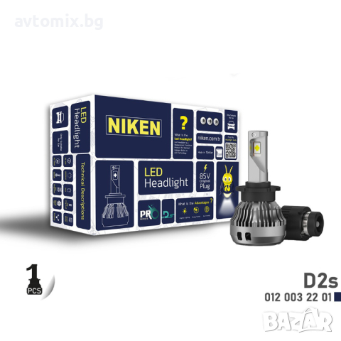 D2S LED диодни крушки NIKEN PRO, 12V 30W
